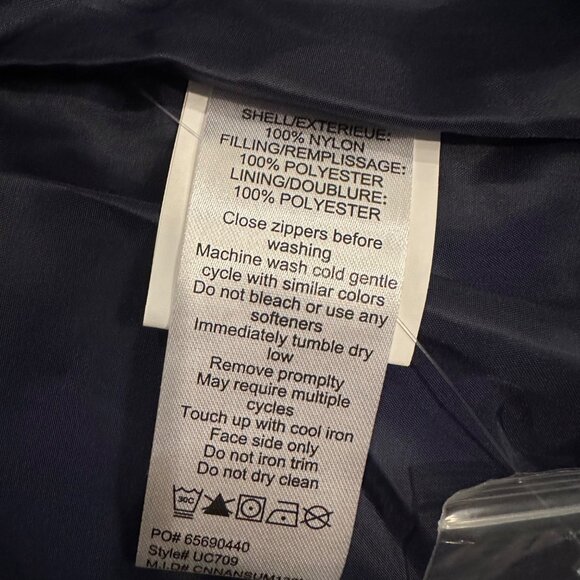 ULTRACLUB LARGE MENS NAVY BLUE VEST QUILTED NEW - Picture 12 of 13